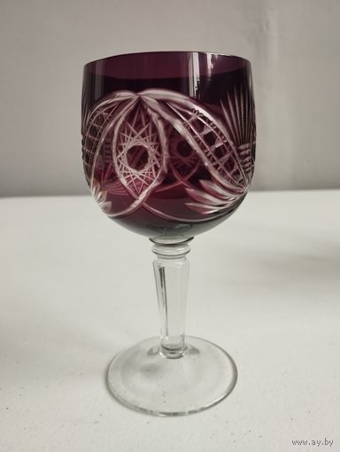 Бокал для вина Нёман, хрусталь. СССР