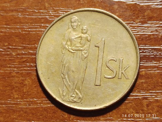 Словакия 1 крона 2002