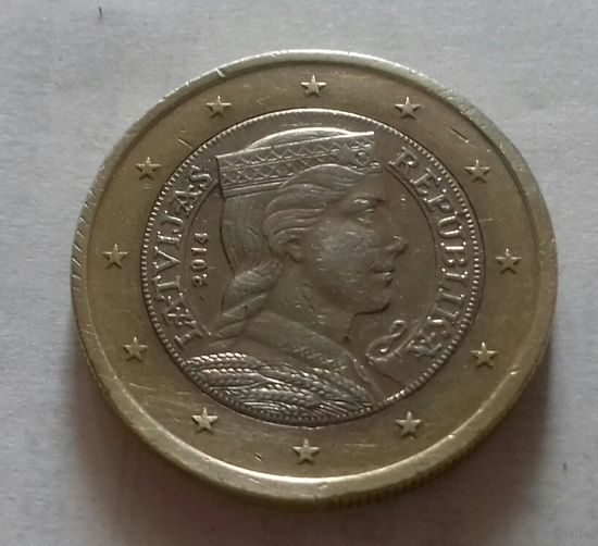 1 евро, Латвия 2014 г.