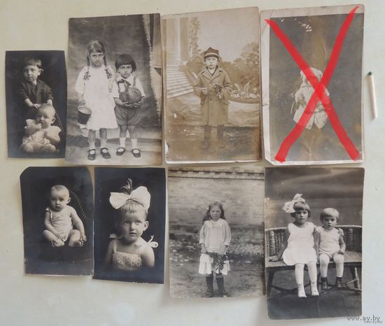 Фото "Дети", Западная Беларусь, 1930-е гг., 7 шт.