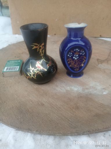 Миниатюрные Вазачки. Одна Китайская или Японская, другая СССР с дефектом