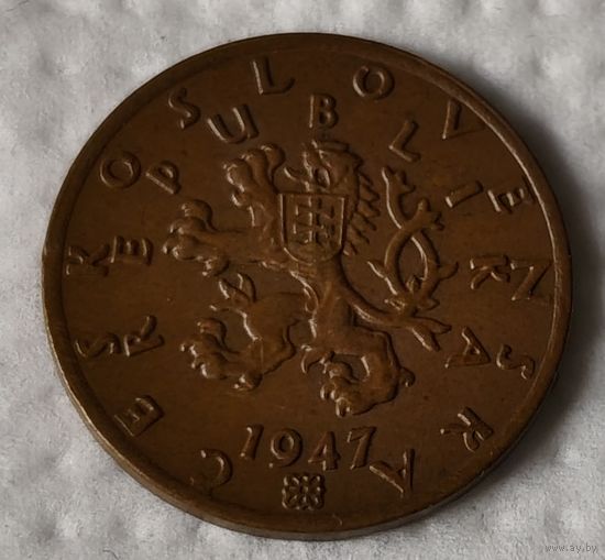 Чехословакия 50 геллеров, 1947 (14-9-12)