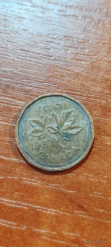 Канада 1 цент 1987