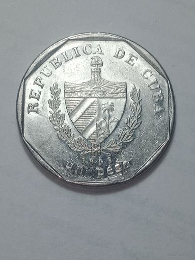 Куба 1 песо 1998 года .