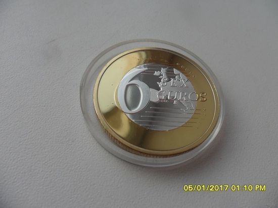 6 Евро - сувенирная, /18/
