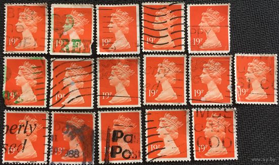 ЦІКАВІЦЬ АБМЕН! 1988, Елізавета ІІ, 19 пенсаў