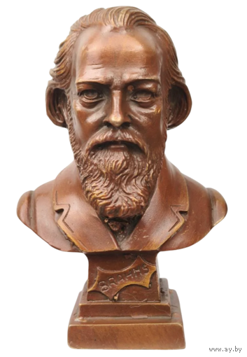 Бюст Иоганнес Брамс Немецкий композитор Бронза