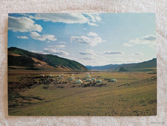 Монголия, Аймак Забхан. Стойбище сельскохозяйственного кооператива