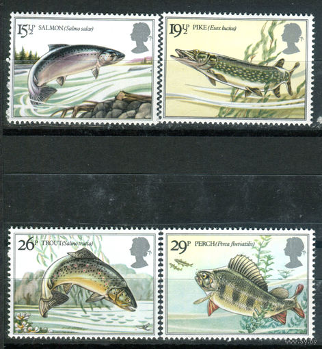 Великобритания - 1983г. - рыбки - 4 марки - полная серия, MNH [Mi 938-941]. #3-GB-Z-1-15