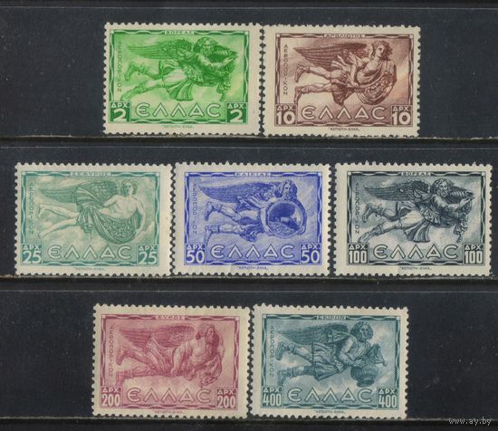 Греция Оккупация странами Оси Авиа 1942 Боги ветров #452,454,459-62*
