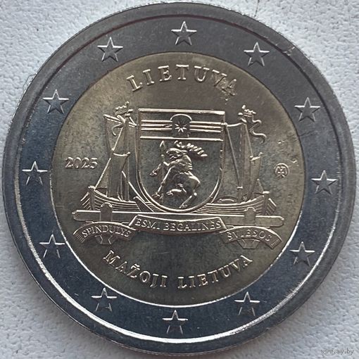 Литва 2 евро 2025 г. Литовские этнографические регионы. Малая Литва