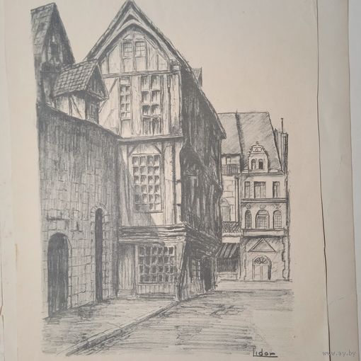 Lidor. Гравюра энциклопедическая 19-20век. 30x22см. Германия.   РАСПРОДАЖА КОЛЛЕКЦИИ.