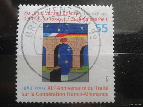 Германия 2003 мост Михель-1,1 евро гаш.