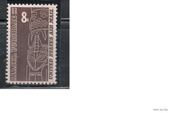 США-1967, (Мих.918), ** , Авиапочта, Аляска (одиночка)