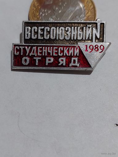 Значок " ВСО 1989 г. "