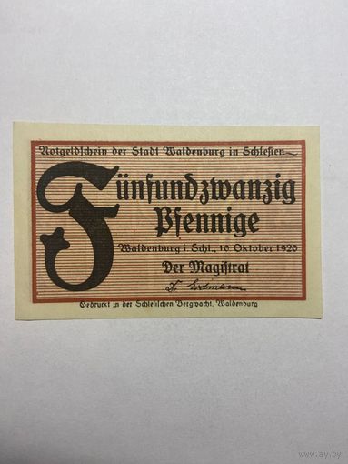 25 пфенингов (нотгельды) г. Германия.-1012