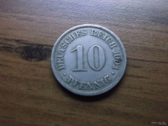 Германия 10 пфеннигов 1901 A