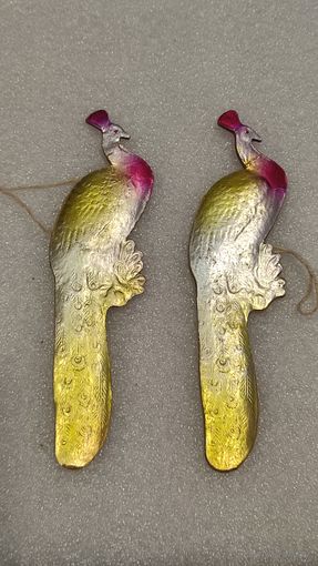 Елочная игрушка Павлин картонаж