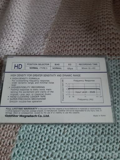 Кассета GoldStar HD90. Bach. орган.