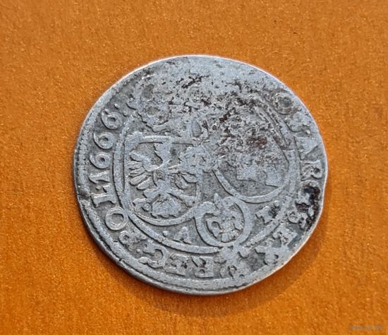 6 грош 1666 год