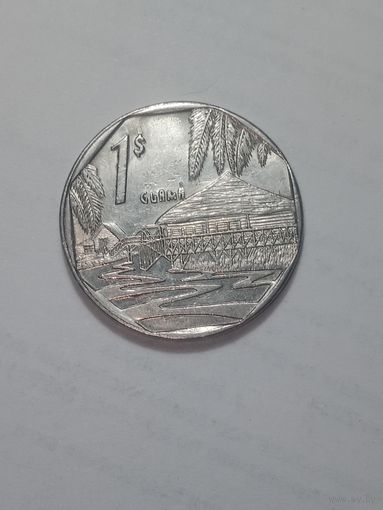 Куба 1 песо 1998 года .