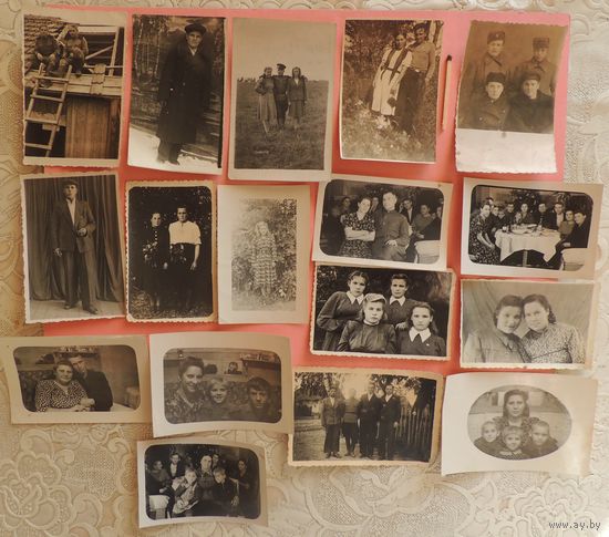 Фото "Сельские портреты", 1940-1950- е гг. , 17 шт.