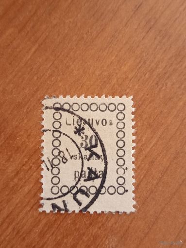 1918 Литва Мих 6 каталожная разновидность перевёрнутая n вместо u +  2 другие разновидности отличная сохранность (1-2)