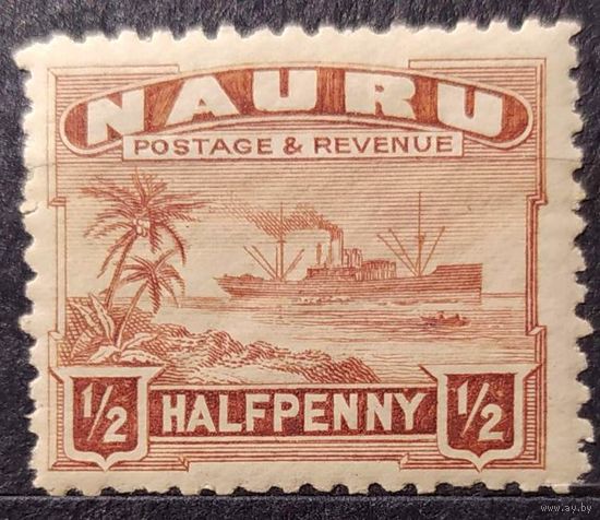 Британские колонии. Науру 1924 г. SG26A MNH