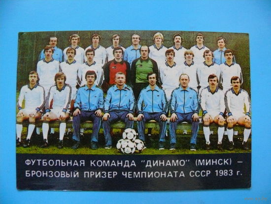 Календарик, 1984, Футбольная команда "Динамо" (Минск).