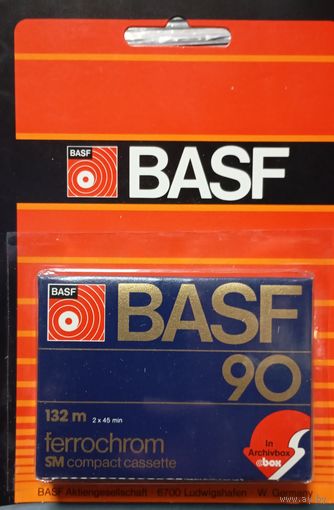 Аудио кассета BASF-90 ferrochrom FeCr type III - новая.