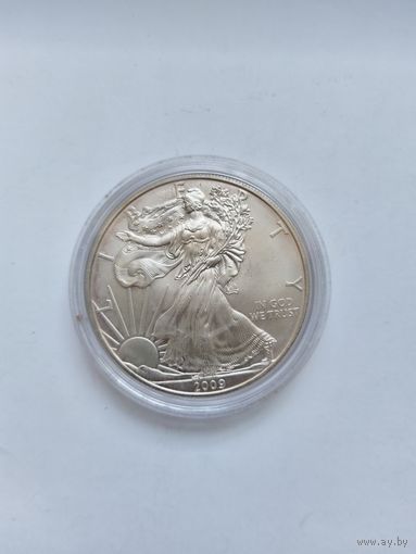 1 доллар США 2009 Шагающая Свобода унцовка