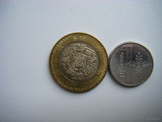 Мексика. 10 песо 2000г.