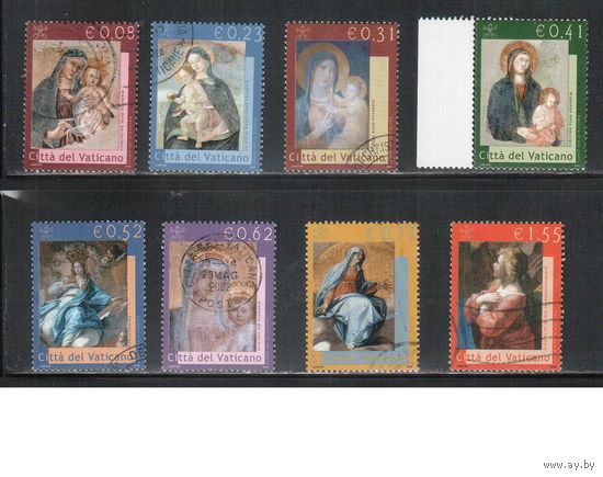 Ватикан-2002,(Мих.1394-1403) гаш.  , Религия, Искусство