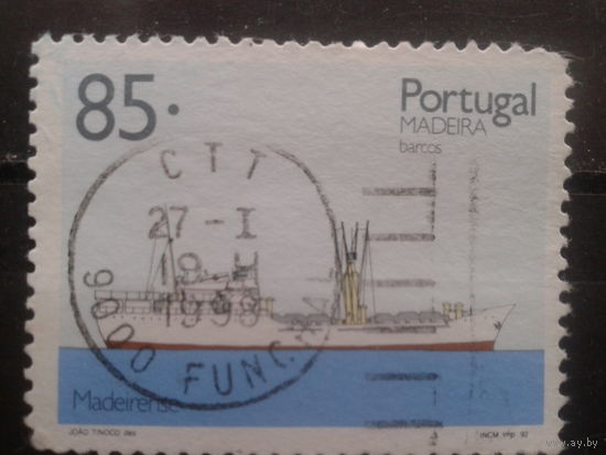 Мадейра, Португалия, 1992. Грузовое судно