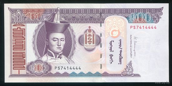 Монголия 100 тугриков 2014 г. P65c. Серия PS. UNC