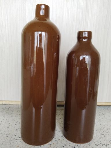 Бутылки керамика рижский бальзам СССР, 80-ые годы. 0,3 л.,0,5 (одним лотом)