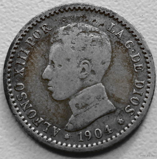 Испания 50 сентимо 1904