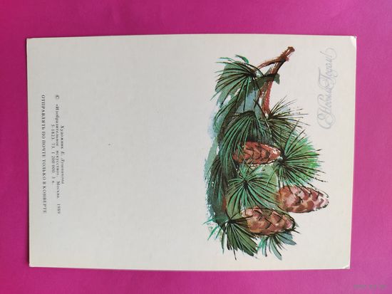С новым годом! Чистая. 1989 года. Лушникова. 2352.