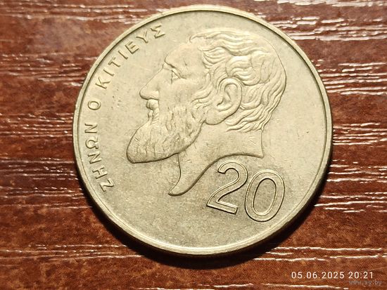 Кипр 20 центов 1998