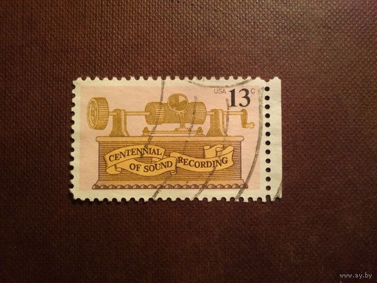 США 1977 г.Столетие звукозаписи./14а/