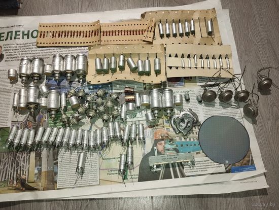 Новые радиодетали СССР кремниевая пластина в подарок