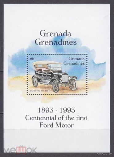 1993 Гренада Гренадины 1829/B294 Автомобили - Форд MNH