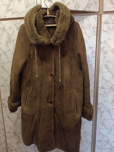 Дублёнка женская натуральная, р-р 50-52, 170-175