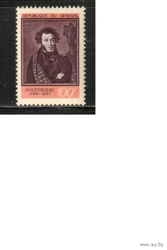 Сенегал-1972 (Мих.,499) ,  ** , Личности,Пушкин(одиночка)