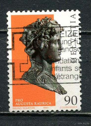 Швейцария - 1997 - Искусство 90С - [Mi.1606] - 1 марка. Гашеная.  (Лот 35HX)-TG3P38