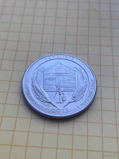 США 25 центов 2015 Р Гомстед