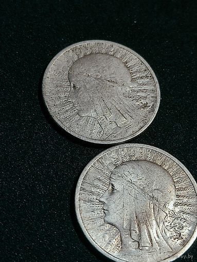 2 злот . 1933 и 1933 гг.