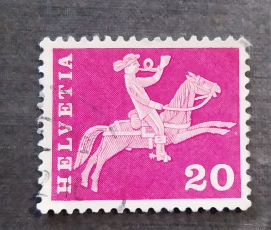 Марка Швейцария 1960 год История почты