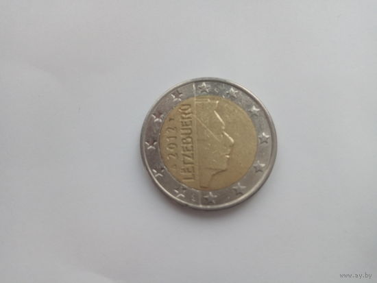 2 евро 1012 год Люксембург