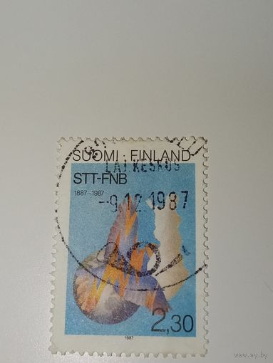 Финляндия 1987 100-летие Финского телеграфного агентства